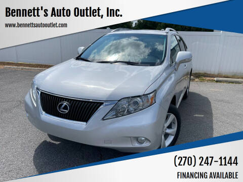 2010 Lexus RX 350 for sale at Bennett's Auto Outlet, Inc. in Mayfield KY