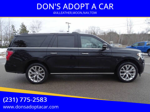 2019 Ford Expedition MAX for sale at DON'S ADOPT A CAR in Cadillac MI