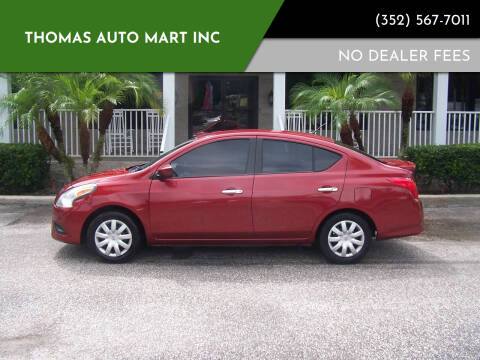 2019 Nissan Versa for sale at Thomas Auto Mart Inc in Dade City FL