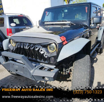 2015 Jeep Wrangler Unlimited for sale at FREEWAY AUTO SALES INC in Los Angeles CA