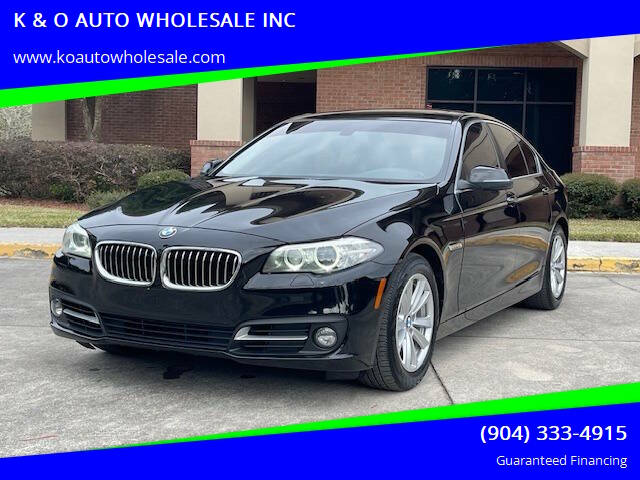 2016 BMW 5 Series for sale at K & O AUTO WHOLESALE INC in Jacksonville FL