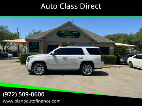 2018 Cadillac Escalade for sale at Auto Class Direct in Plano TX