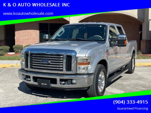 2010 Ford F-250 Super Duty for sale at K & O AUTO WHOLESALE INC in Jacksonville FL