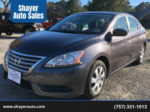 2013 Nissan Sentra for sale at Shayer Auto Sales in Cape Charles VA