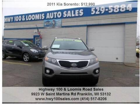 2011 Kia Sorento for sale at Highway 100 & Loomis Road Sales in Franklin WI