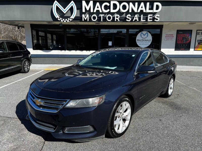 2015 Chevrolet Impala for sale at MacDonald Motor Sales in High Point NC