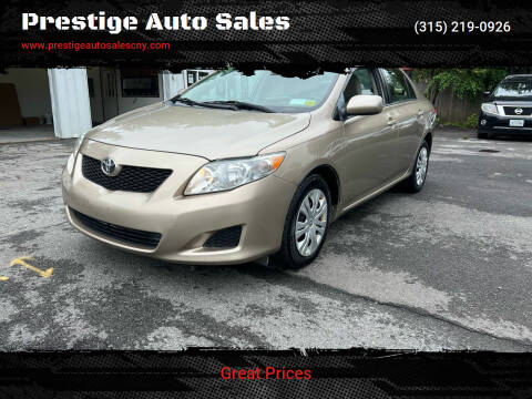 2009 Toyota Corolla for sale at Prestige Auto Sales in Yorkville NY