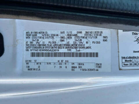 2013 Ford E-Series E-150