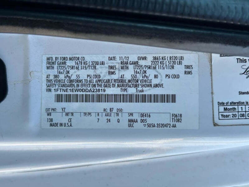 2013 Ford E-Series E-150