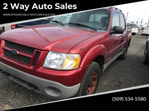 2001 Ford Explorer Sport Trac for sale at 2 Way Auto Sales in Spokane WA