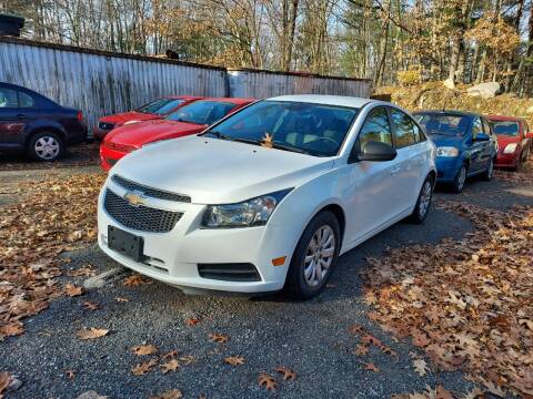 2013 Chevrolet Cruze for sale at Jack Mansur's Auto LLC in Pelham NH