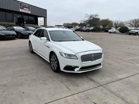 2020 Lincoln Continental for sale at KIAN MOTORS INC in Plano TX