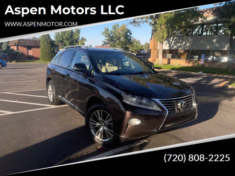 2013 Lexus RX 450h for sale at Aspen Motors LLC in Denver CO