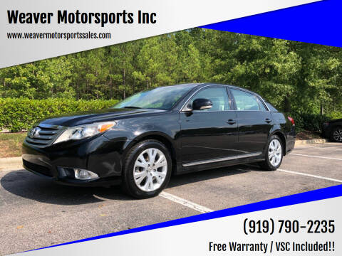 2011 Toyota Avalon for sale at Weaver Motorsports Inc in Cary NC