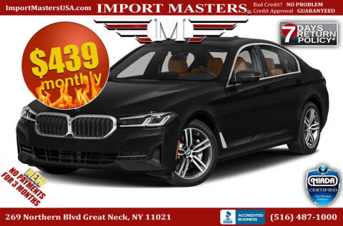 2021 BMW 5 Series for sale at Import Masters in Great Neck NY