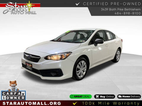 2021 Subaru Impreza for sale at STAR AUTO MALL 512 in Bethlehem PA