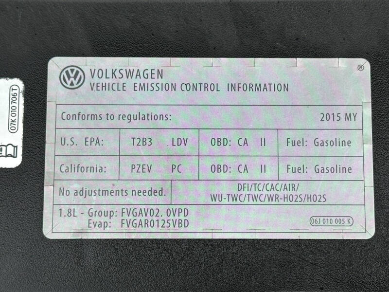 2015 Volkswagen Passat 1.8T Limited Edition