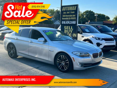 2013 BMW 5 Series for sale at AUTOMAX ENTERPRISES INC. in Roseville CA