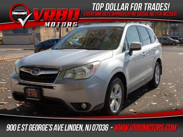 2015 Subaru Forester for sale at Vrbo Motors in Linden, NJ