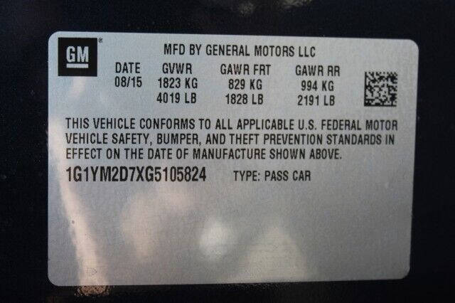 2016 Chevrolet Corvette Stingray Z51