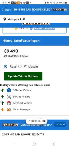 2015 Nissan Rogue Select S