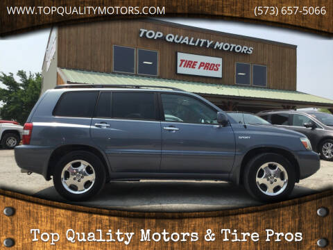 2006 Toyota Highlander for sale at Top Quality Motors & Tire Pros in Ashland MO