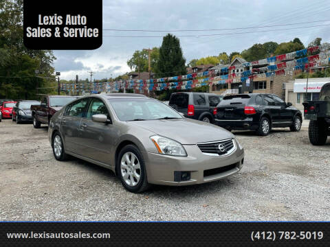 2008 Nissan Maxima for sale at Lexis Auto Sales & Service in Pittsburgh PA