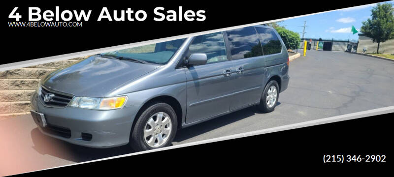 2002 Honda Odyssey for sale at 4 Below Auto Sales in Willow Grove PA