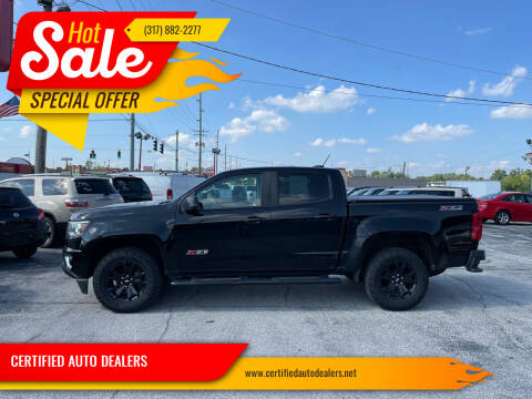 2017 Chevrolet Colorado for sale at CERTIFIED AUTO DEALERS in Greenwood IN