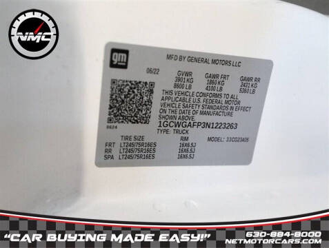 2022 Chevrolet Express 2500