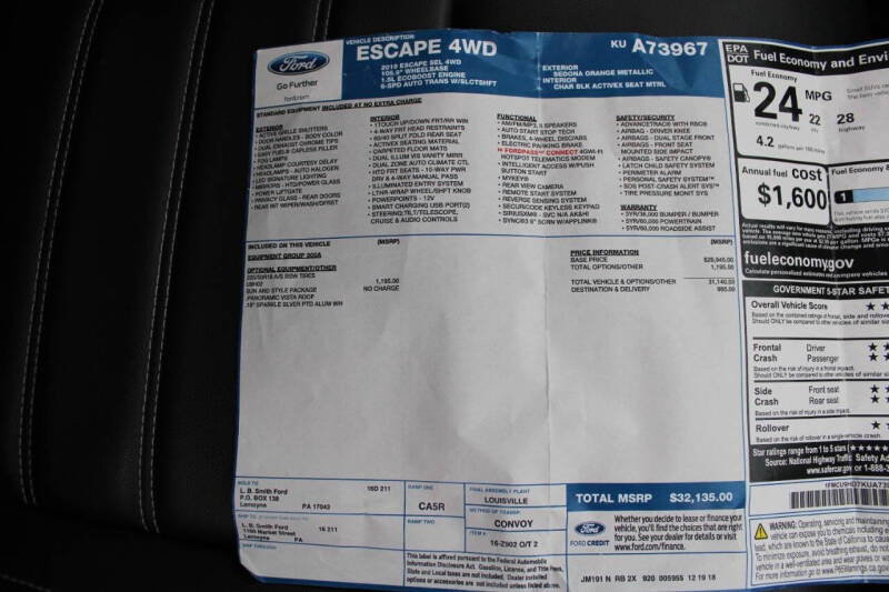 2019 Ford Escape SEL