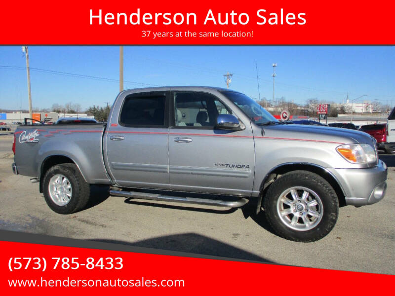 2006 Toyota Tundra for sale at Henderson Auto Sales in Poplar Bluff MO