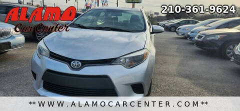 2015 Toyota Corolla for sale at Alamo Car Center in San Antonio TX