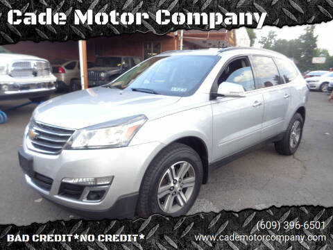2016 Chevrolet Traverse for sale at Cade Motor Company in Lawrenceville NJ