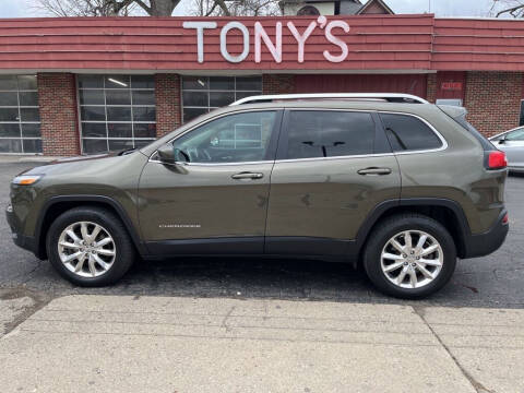 2015 Jeep Cherokee for sale at Tonys Car Sales in Richmond IN
