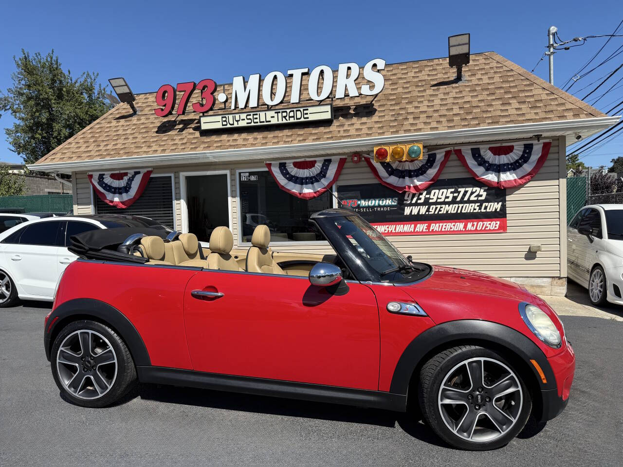Red 2009 MINI Cooper S Convertible S 2dr Convertible 1