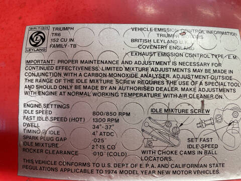 1974 Triumph TR6
