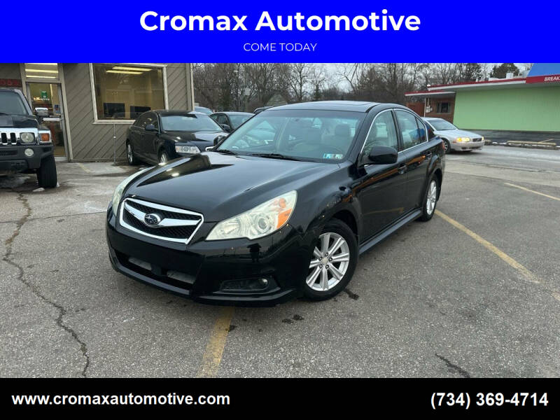 2010 Subaru Legacy for sale at Cromax Automotive in Ann Arbor MI