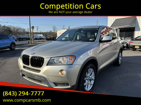 2013 BMW X3 for sale at Competition Cars in Myrtle Beach SC
