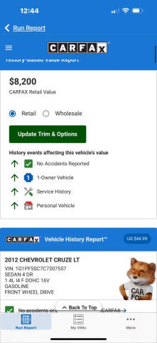 2012 Chevrolet Cruze LT