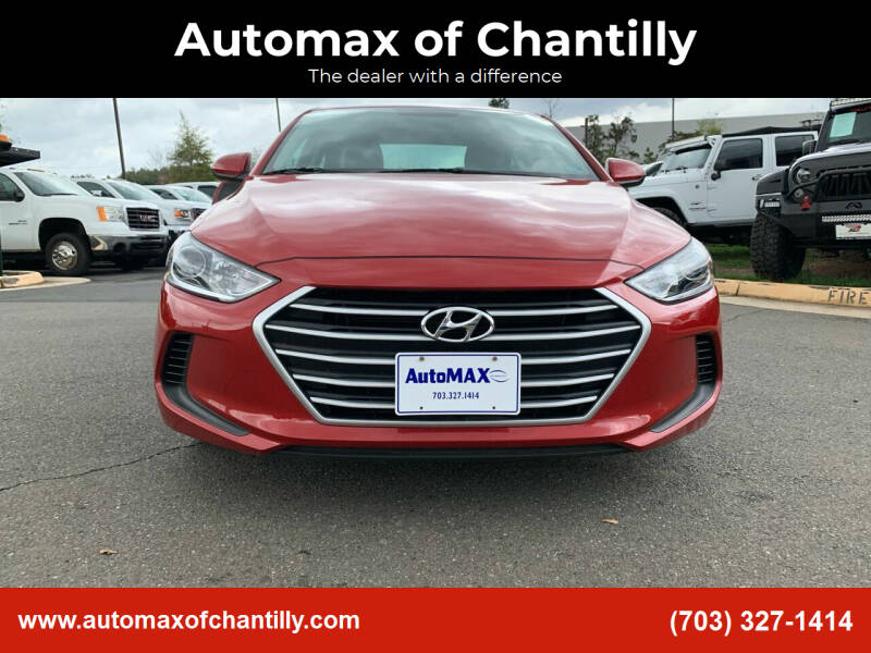 2018 Hyundai Elantra for sale at Automax of Chantilly in Chantilly VA