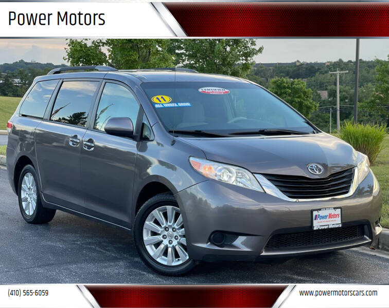 2011 Toyota Sienna for sale at Power Motors in Halethorpe MD