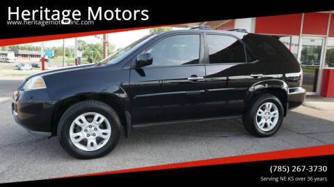 2004 Acura MDX for sale at Heritage Motors in Topeka KS