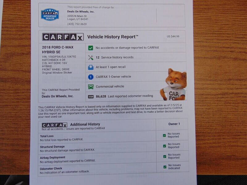 2018 Ford C-MAX Hybrid SE