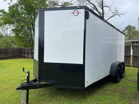 2024 Trailer Solutions 7x16 TA White/Blackout Trailer for sale at Trailer Solutions, LLC in Fitzgerald GA
