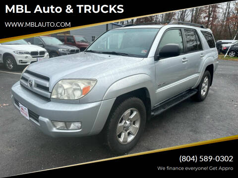 2004 Toyota 4Runner for sale at MBL Auto & TRUCKS in Woodford VA