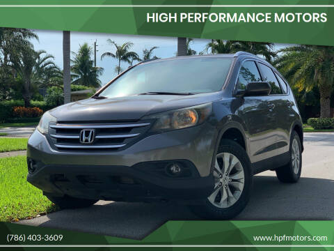 2012 Honda CR-V for sale at HIGH PERFORMANCE MOTORS in Hollywood FL