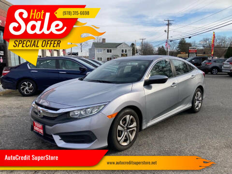 2017 Honda Civic for sale at AutoCredit SuperStore in Lowell MA