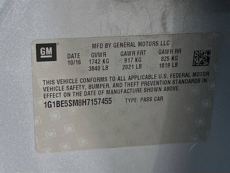 2017 Chevrolet Cruze LT Auto