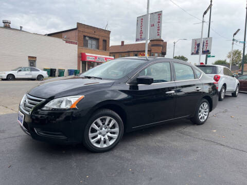 2015 Nissan Sentra for sale at Latino Motors in Aurora IL